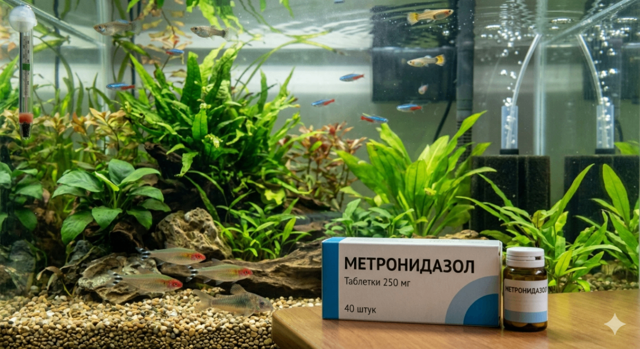Метронидазол в аквариуме